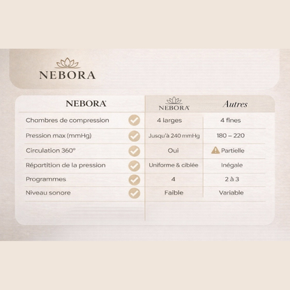 Nebora© - Bottes de pressothérapie